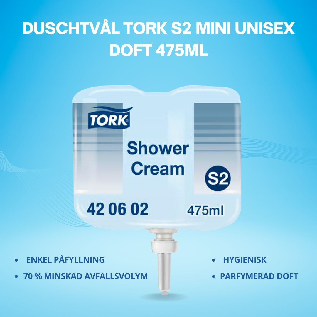 Duschtvål TORK S2 Mini Unisexdoft 475ml - Primmeshiper