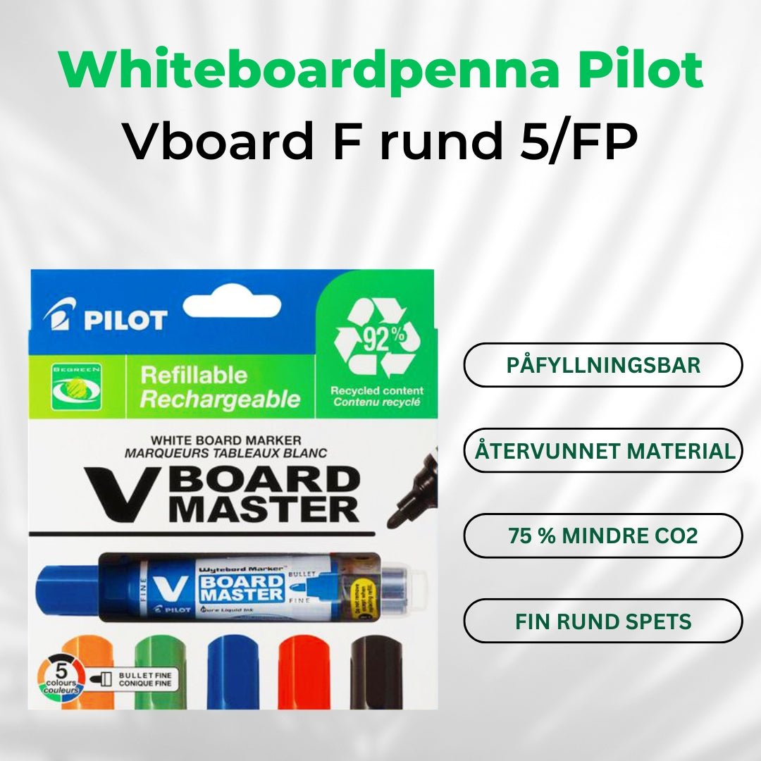 Whiteboardpenna PILOT VBOARD F rund 5/FP - Primmeshiper