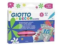 Textilfärgpenna GIOTTO Decor 6/fp - Primmeshiper