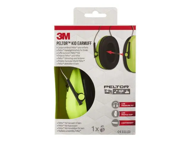 Hörselkåpa 3M Peltor KID neongrön - Primmeshiper