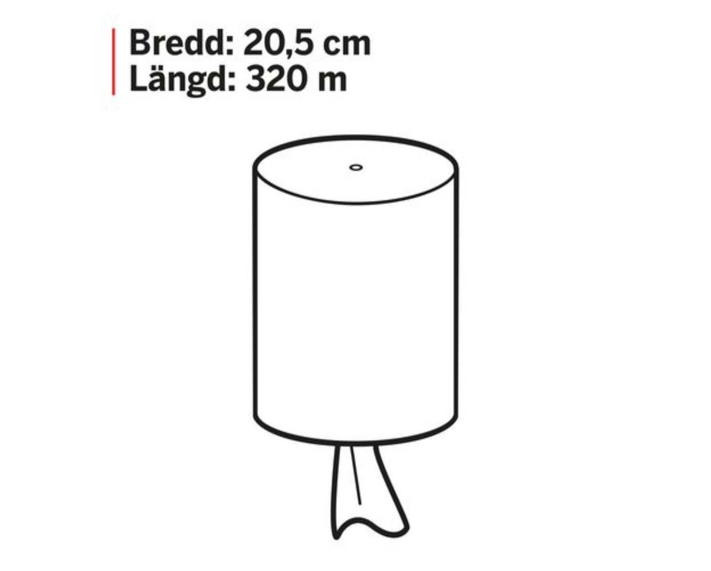 Torkrulle KATRIN M 1L 320m - Primmeshiper