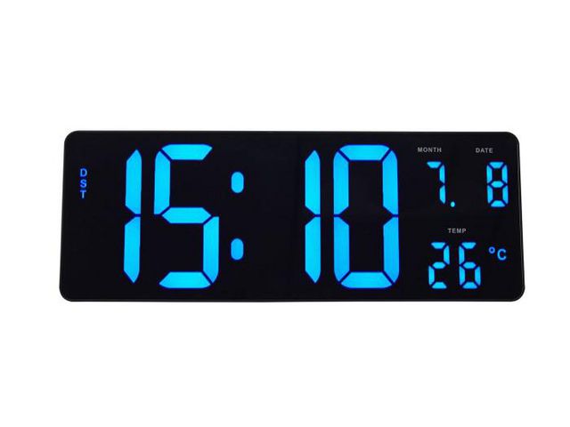 Väggur ALBA Hordgtl Ø38cm blå/svart Primmeshiper