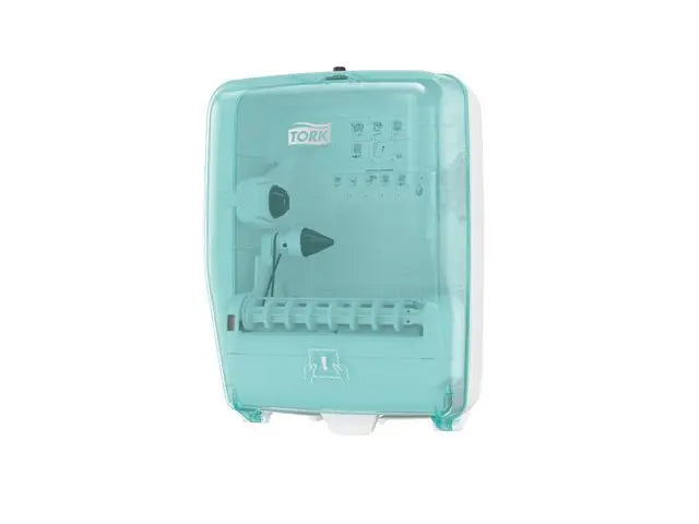 Dispenser TORK W6 Tvättstat. turkos/vit - Primmeshiper