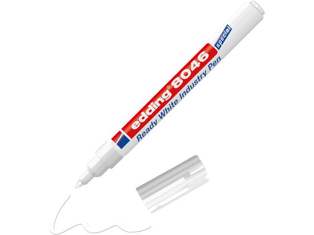 Märkpenna EDDING 8046 industri 1-3mm vit - Primmeshiper