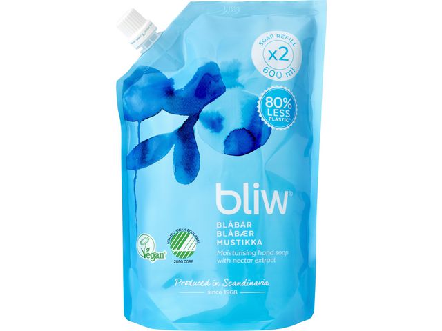 Tvål BLIW Blåbär Refill 600ml - Primmeshiper