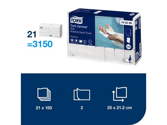 Handduk TORK Pre H2 Xpress 3150/fp - Primmeshiper