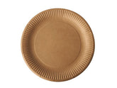 Tallrik PURE papper Ø230mm brun 100/fp - Primmeshiper