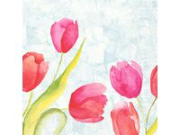 Servetter Tulips 3-lags 40X40cm 250/fp - Primmeshiper