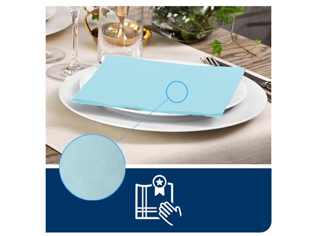 Servetter TORK LinSt aqua 39x39cm 50/fp - Primmeshiper
