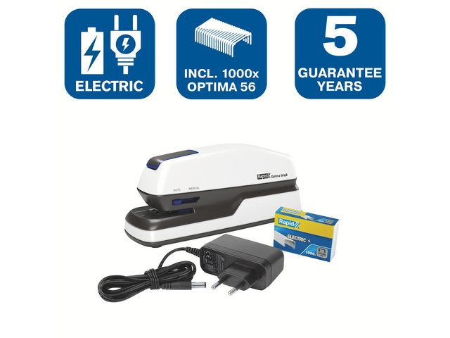 Elhäftare RAPID Optima Grip svart/silver - Primmeshiper