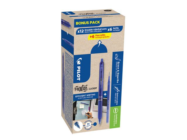 Gelpenna PILOT Frixion blå12+12/FP - Primmeshiper