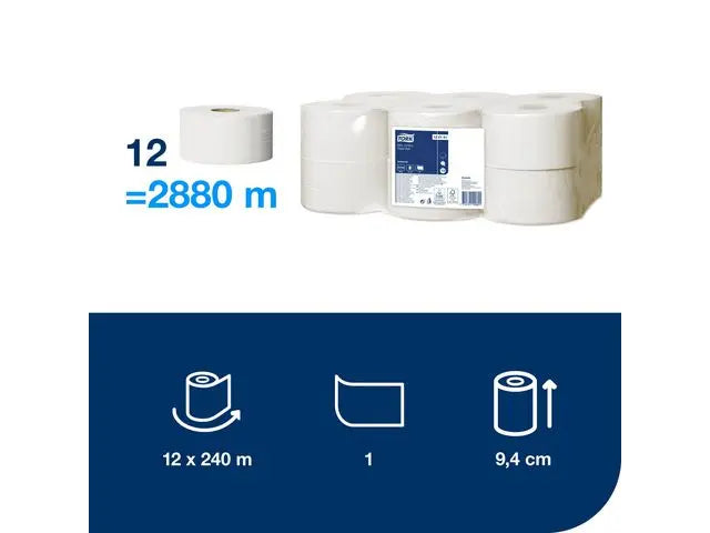 Toalettpapper TORK Uni T2 1-lag 12/fp - Primmeshiper