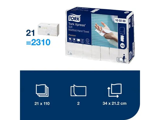 Handduk TORK Pre H2 Xpress 2310/fp - Primmeshiper