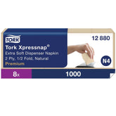 Servett TORK Pre N4 2-lag natur 1000/fp Primmeshiper