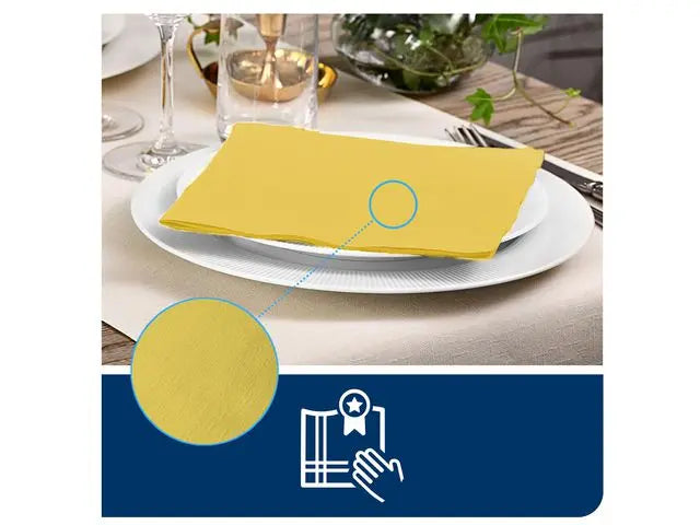 Servett TORK LinStyle 39x39cm Gul 50/fp - Primmeshiper