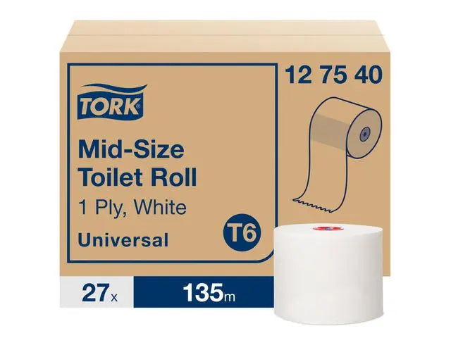 Toalettpapper TORK Uni T6 1-lag 27/fp - Primmeshiper