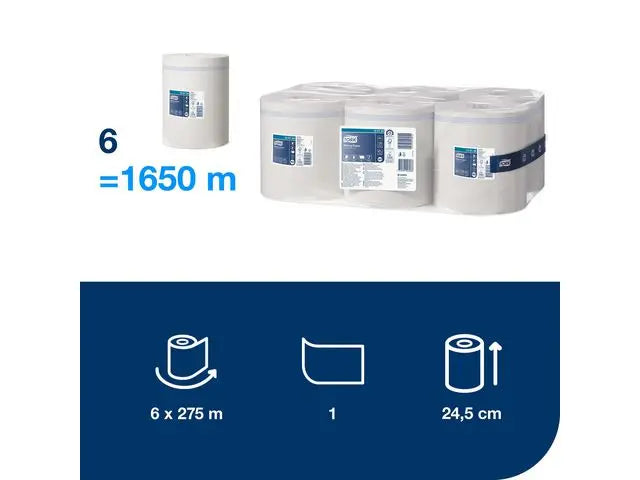 Torkrulle TORK Adv M2 1-lag vit 275m - Primmeshiper