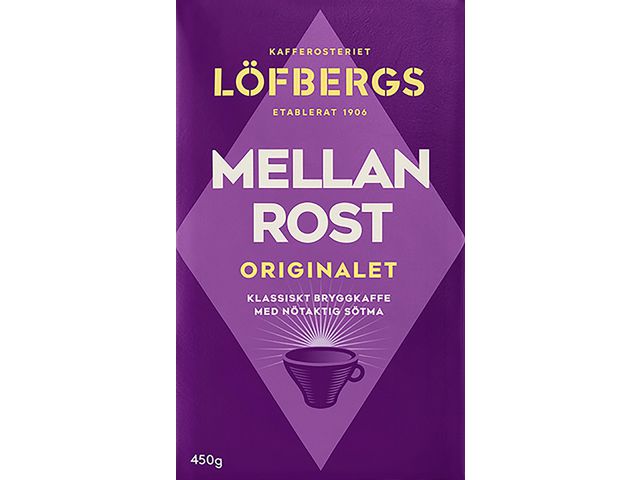 Kaffe LÖFBERGS mellanrost brygg RA 450g - Primmeshiper
