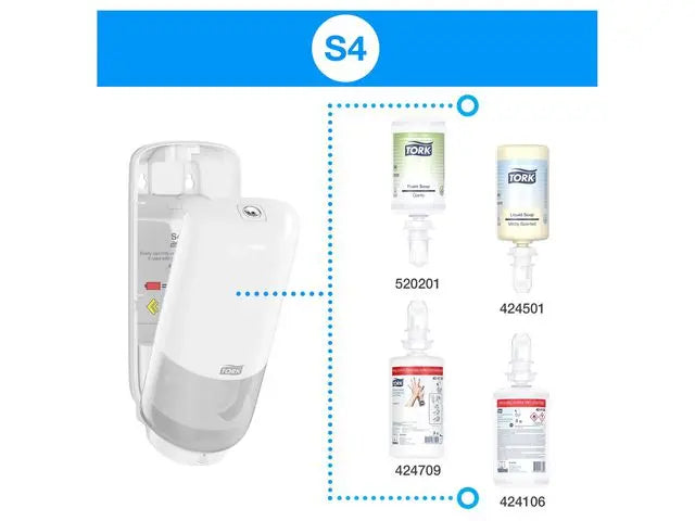 Dispenser TORK S4 Tvål rostfri - Primmeshiper