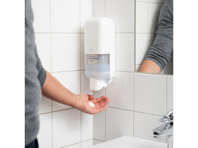Dispenser TORK S4 tvål/handsprit vit - Primmeshiper
