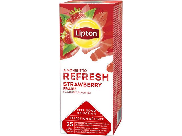 Te LIPTON påse Strawberry 25/fp - Primmeshiper