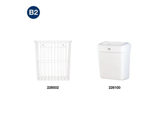 Papperskorgspåse TORK B2 20L vit 100/RL - Primmeshiper