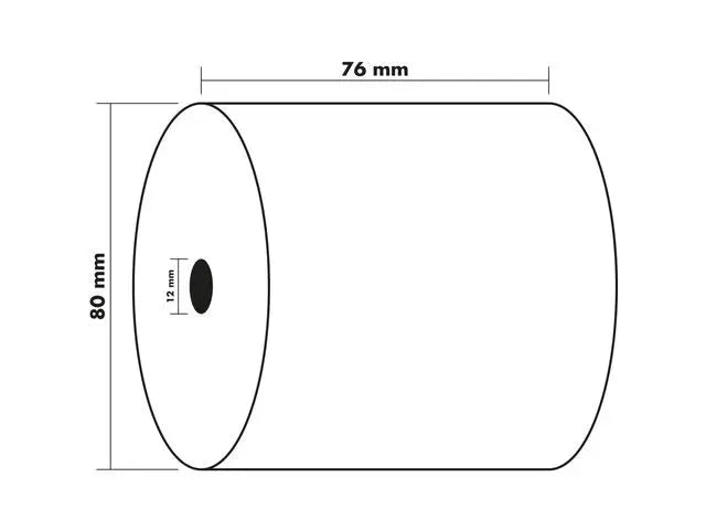 Kvittorulle 76x80x12mm - Primmeshiper