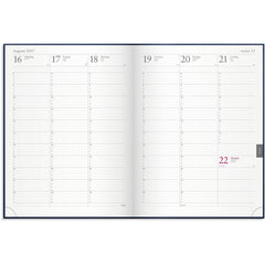 Weekly journal 2027 blue