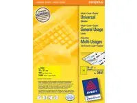 Etikett AVERY gul 70x37mm 2400/fp - Primmeshiper