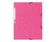 Gummibandsmapp EXACOMPTA 3-klaff A4 rosa - Primmeshiper