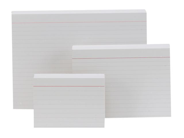 Skrivkort ESSELTE A6L linjerat 100/fp - Primmeshiper