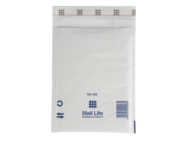 Bubbelpåse D1 180x260mm vit 10/fp - Primmeshiper