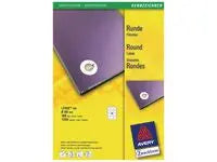 Etikett AVERY Rund 60mm 1200/fp - Primmeshiper