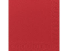 Servett 3-lags 33x33cm röd 125/fp - Primmeshiper