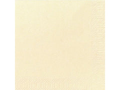 Servett 3-lags 40x40cm vanilj 125/fp - Primmeshiper