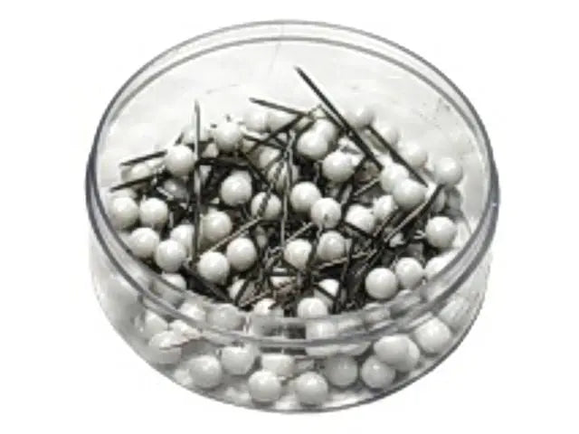 Kartnålar ACTUAL runda vit 100/fp Primmeshiper