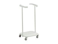 Säckvagn enkel 60L öppen med 4 hjul - Primmeshiper