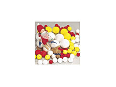 Papperskulor 50mm gul 25/fp - Primmeshiper