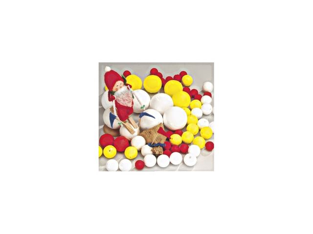 Papperskulor 60mm vit 10/fp - Primmeshiper