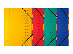 Sorteringsmapp EXACOMPTA A4 12-flik - Primmeshiper