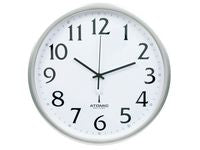 Väggur TIQ radiokontrollerat Ø35cm silv - Primmeshiper