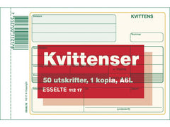 Blankett kvittens A6L 2x50 blad kopia - Primmeshiper