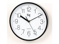 Väggur TIQ Ø22,5cm svart - Primmeshiper