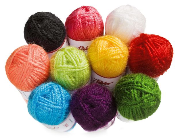 Akrylgarn mini 10 färger - Primmeshiper