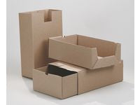 Arkivbox A65 235x125x380mm 2-delad brun - Primmeshiper