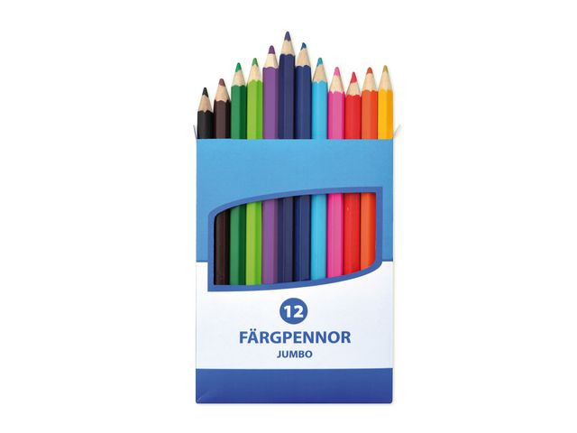 Färgpenna Jumbo 12 färger - Primmeshiper