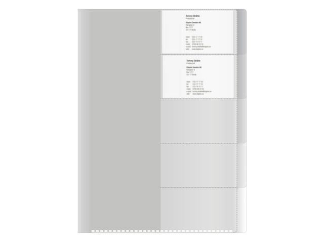 Sorteringsmapp 5-flikar A4 transparent - Primmeshiper