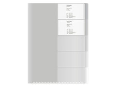 Sorteringsmapp 5-flikar A4 transparent - Primmeshiper