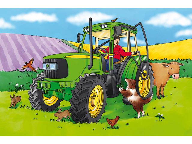 Golvpussel traktor 60x40cm - Primmeshiper