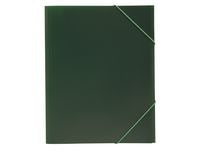 Gummibandsmapp plast 3-klaff A4 grön - Primmeshiper